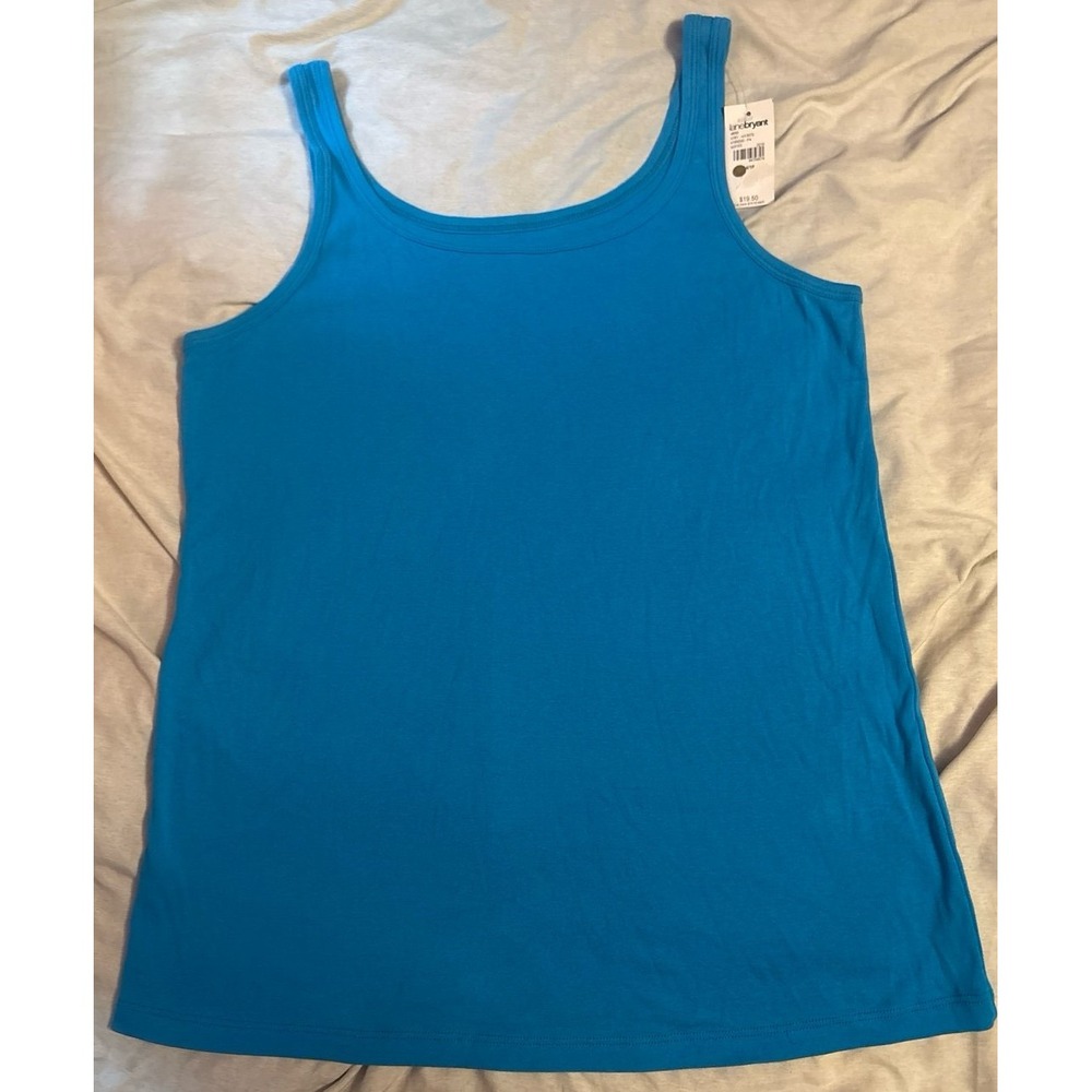NEW Lane Bryant Plus Size‎ Solid Blue  Basic Tank Top, Size 14/16